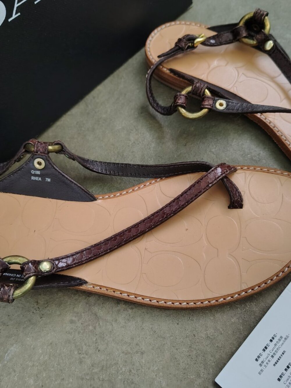 Coach Leather Sandals - Picture 3 of 6